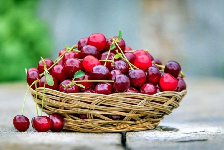 篮子cherries_Pixabay